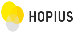 Hopius Logo 透過 横組